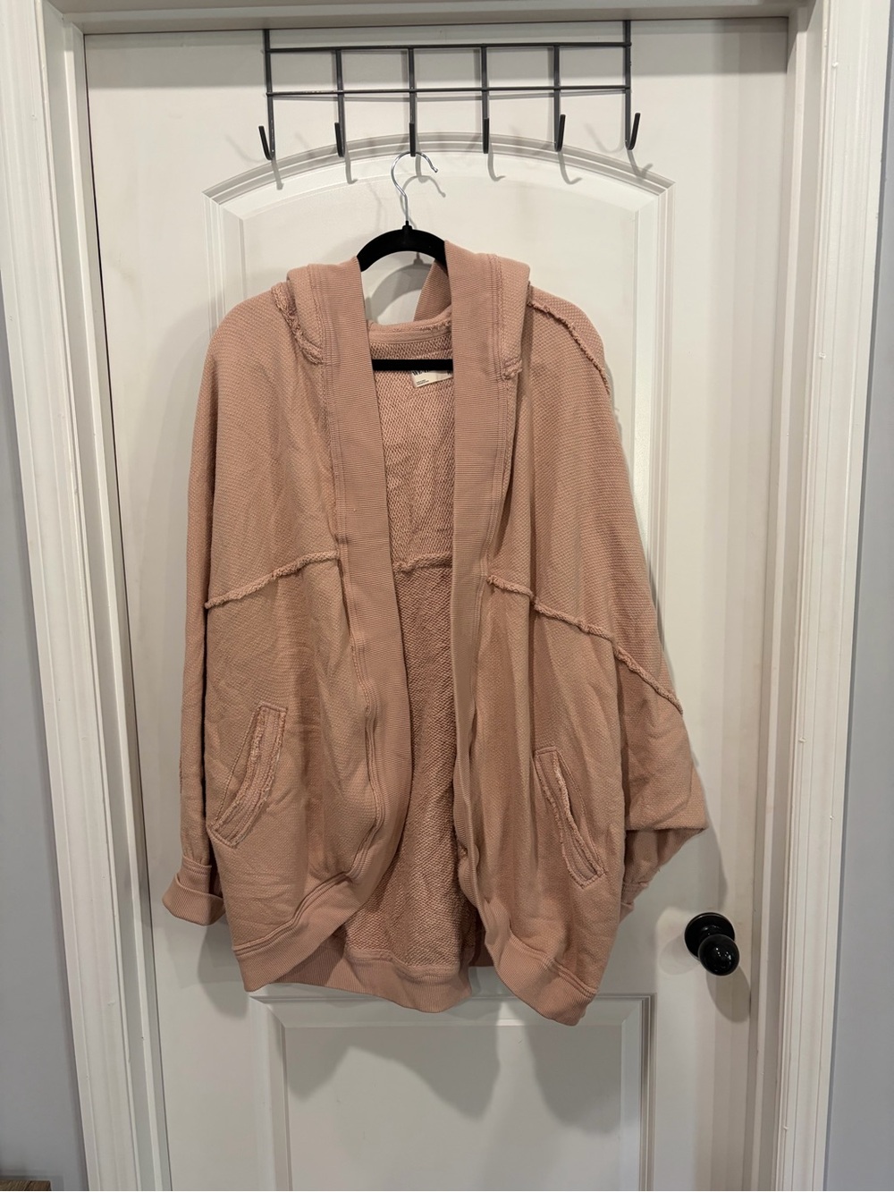 We The Free Hooded cardigan  in Blush Pink